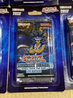 Qty.6 YuGiOh Legendary Duelists Duels From The Deep Lite 1st/Edition Blister - Image 2