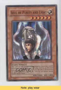 Soul of Purity and Light Unlimited YuGiOh Labyrinth Nightmare #LON-066 READ 1a1 - Image 1