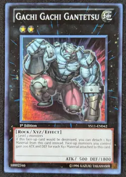 Gachi Gachi Gantetsu 1996 1st Edition Super Rare Holo Yugioh YS11-EN042 (NM) - Image 1