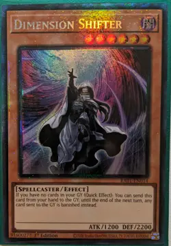 YuGiOh Dimension Shifter Collector's Rare 1st Edition RA01-EN014 - Image 1