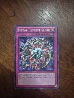 Yugioh Trap Card Metal Reflect Slime BP02-EN193 1st Ed Mosaic Rare - Image 1