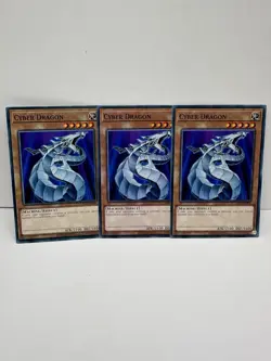 LEDD-ENB01 x3 Cyber Dragon Common Excellent Condition Yugioh - Image 1