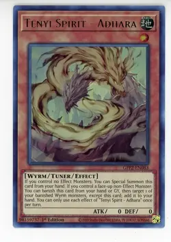 Yugioh! Tenyi Spirit - Adhara GFP2-EN083 Ultra Rare 1st Edition LP - Image 1