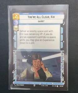 You're All Clear, Kid 055/262 Star Wars Unlimited TCG Card JTL Near Mint NM - Image 1