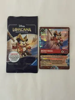 1 Rare Disney Cruise Line Exclusive Lorcana Mickey Mouse Promo Card And Bag! - Image 1