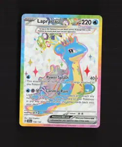 Lapras ex 158/142 Stellar Crown Ultra Rare Full Art Holo Pokemon Card - Image 1