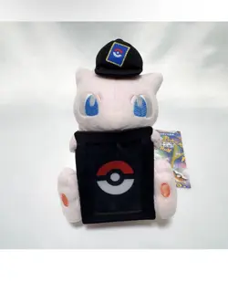 Pokemon TCG Card Display Stand Plush "MEW" - Pokemon Center Japan Exclusive - Image 1