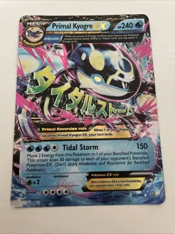 Pokemon XY Primal Clash Kyogre EX Jumbo Card 2014 55/160 - Image 1