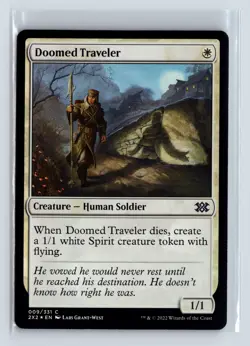 Foil DOOMED TRAVELER - MTG Magic the Gathering Card - Double Masters 2022 - Image 1