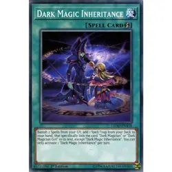 Dark Magic Inheritance LEDD-ENA18 Yu-Gi-Oh! Card Common 1st Edition - Image 1