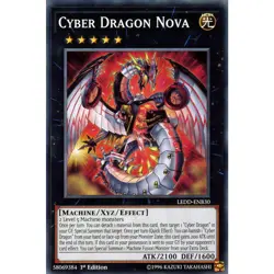 Cyber Dragon Nova LEDD-ENB30 Yu-Gi-Oh! Card Common 1st Edition - Image 1