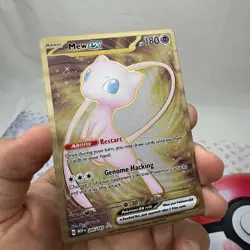 Mew ex 205/165 Scarlet & Violet 151 Gold Metal UPC Promo Card - Image 4