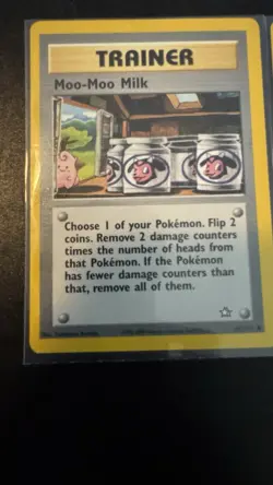 MOO-MOO MILK Neo Genesis Set 101/111 Common Unlimited Pokemon TCG Game Card NM - Image 2