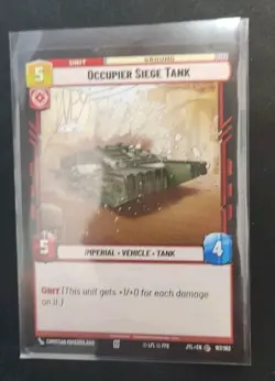 Occupier Siege Tank 167/262 Star Wars Unlimited TCG Card JTL Near Mint NM - Image 1