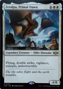 0142 ZETALPA, PRIMAL DAWN RARE TARKIR: DRAGONSTORM COMMANDER MTG CARD - Image 1