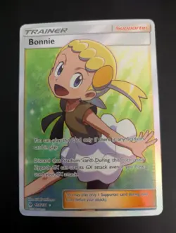 Pokemon TCG Bonnie Full Art Holo Card Sm-Forbidden Light 128/131 - Image 1