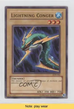 Lightning Conger Unlimited YuGiOh Labyrinth of Nightmare #LON-060 2003 READ 1a1 - Image 1