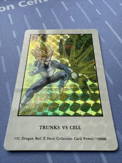 Dragon Ball Z Trunks vs Cell 151 Prism Hero Collection Foil Artbox Card DBZ - Image 3