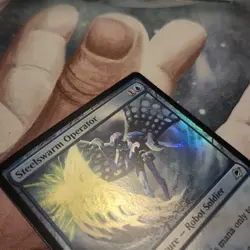 FOIL U 0080 Steelswarm Operator Creature Uncommon Edge of Eternities MTG Card - Image 2