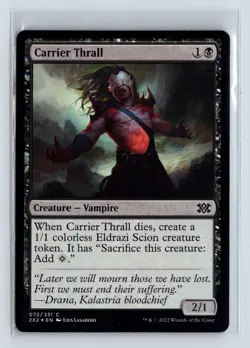 Foil CARRIER THRALL - MTG Magic the Gathering Card - Double Masters 2022 - Image 1