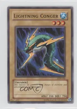 Lightning Conger Unlimited YuGiOh Labyrinth of Nightmare #LON-060 2003 0b4 - Image 1