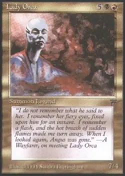 Heavy Play, English MTG Lady Orca Legends Magic the Gathering - Image 1