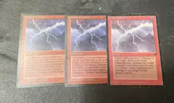 MtG Chain Lightning X3 Legends - Image 1