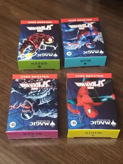 Magic The Gathering x Spider-Man 4 box lot Welcome Deck MTG - Image 1