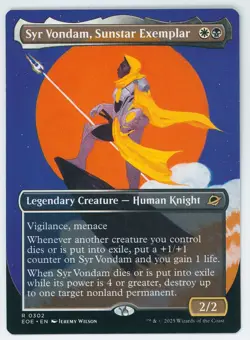 Syr Vondam, Sunstar Exemplar Borderless EOE NM/MT [Edge of Eternities:MTG] - Image 1