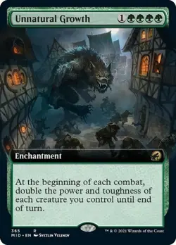 Unnatural Growth (Extended Art) - Near Mint MTG Innistrad: Midnight Hunt - Image 1