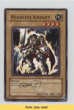 Headless Knight Unlimited YuGiOh Labyrinth of Nightmare #LON-054 2003 READ 2u3 - Image 1