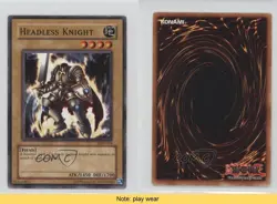 Headless Knight Unlimited YuGiOh Labyrinth of Nightmare #LON-054 2003 READ 2u3 - Image 3