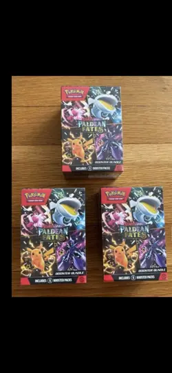 Scarlet & Violet - Paldean Fates Booster Bundle - 6 NEW/Sealed Pokemon TCG Packs - Image 1