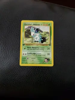 Pokemon Cards: Gym Challenge 1st Edition Common: Giovanni's Nidoran 75/132 LP - Image 2