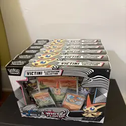 Lot Of 6 Pokemon Black Bolt White Flare Victini Illustration Collection Box NEW - Image 2