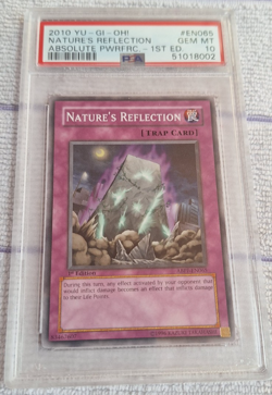 Yugioh PSA 10 Nature's Reflection ABPF-EN065 Absolute Powerforce 1st Edition - Image 1