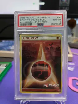 Fighting Energy 93/95 Call of Legends Holo play pokemon! psa 8 - Image 3