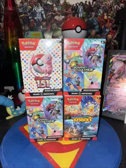 Pokemon TCG Booster Bundle Lot 151, Surging Sparks, Journey Together New SEALED - Image 1