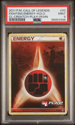 Fighting Energy 93/95 Call of Legends Holo play pokemon! psa 9 - Image 1