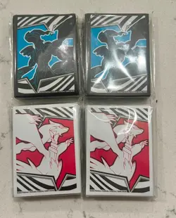 Pokemon Black Bolt & White Flare ETB Sleeves 4 Pack 260 Total Sleeves - Image 1