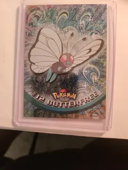 Butterfree #12 1999 Topps Pokemon TV Animation Edition Series 1 Red Logo - Image 3