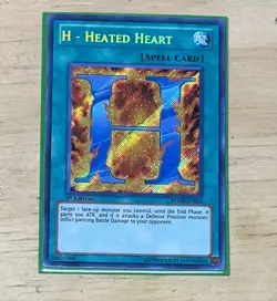 Yugioh H - Heated Heart RYMP-EN023 Secret Rare 1st Ed LP - Image 1
