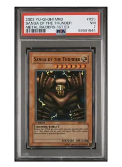 Sanga of the Thunder MRD 1st Ed PSA 7 Super Rare #025 Yugioh 2002 - Image 1