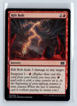 Foil RIFT BOLT - MTG Magic the Gathering Card - Double Masters 2022 - Common - Image 1