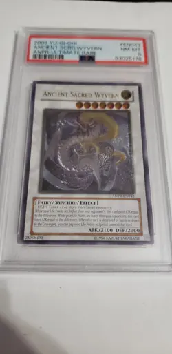 PSA 8 - Yu-Gi-Oh Card - ANPR-EN043 - ANCIENT SACRED WYVERN (ULTIMATE) - Image 1