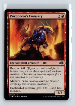 Foil PURPHOROS'S EMISSARY - MTG Magic the Gathering Card - Double Masters 2022 - Image 1