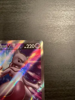 Pokemon Mewtwo v TCG Sword & Shield SWSH229 Holo Promo Card - Image 3