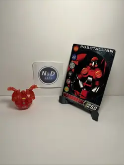 Bakugan Battle Brawlers Translucent Pyrus Robotallion 250G B1 W/Card RARE - Image 1