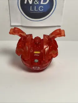 Bakugan Battle Brawlers Translucent Pyrus Robotallion 250G B1 W/Card RARE - Image 2