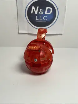 Bakugan Battle Brawlers Translucent Pyrus Robotallion 250G B1 W/Card RARE - Image 4